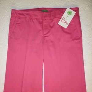 Lilly Pulitzer Courtney Pink Short Capri Pants